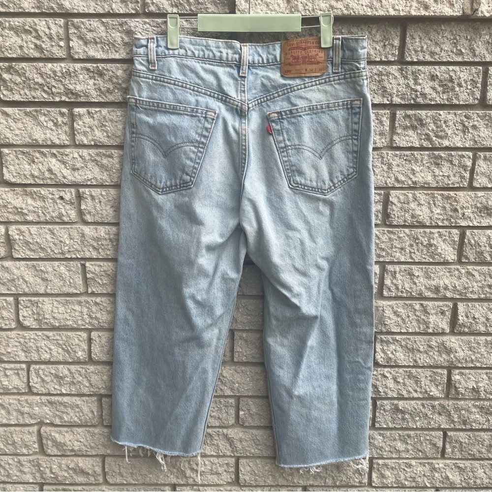 Vintage 90's Levis 505 Relaxed Fit Jeans Size 34 Distressed & Frayed Size 34 - Picture 4 of 7